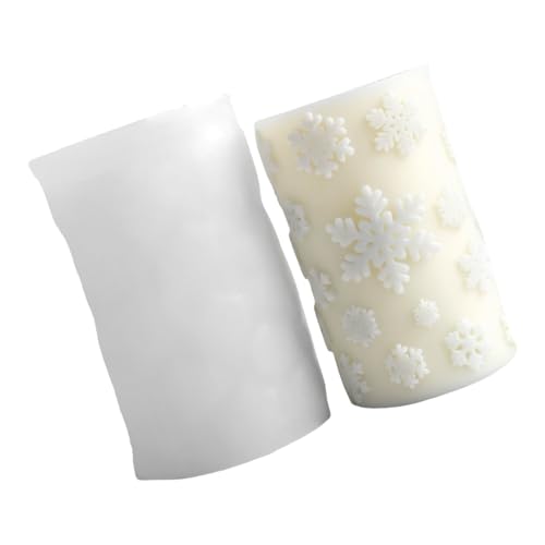 Formen Schneeflocke Zylindergussformen Epoxidharz Formen Ornament Weihnachten Silikonformen Pflaster Zylinder Silikon Weihnachten Pflaster Gießen von XuQiZZpp