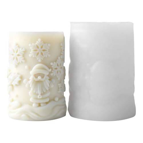 Formen Schneeflocke Zylindergussformen Epoxidharz Formen Ornament Weihnachten Silikonformen Pflaster Zylinder Silikon Weihnachten Pflaster Gießen von XuQiZZpp