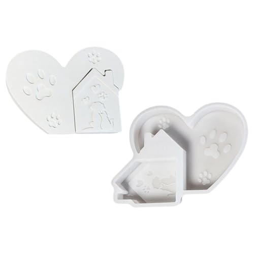 Heart House Silikonformen, Mehrzweck-Silikone für die Herstellung von Seife, Heimdekoration und Epoxidharz-Bastelformen von XuQiZZpp