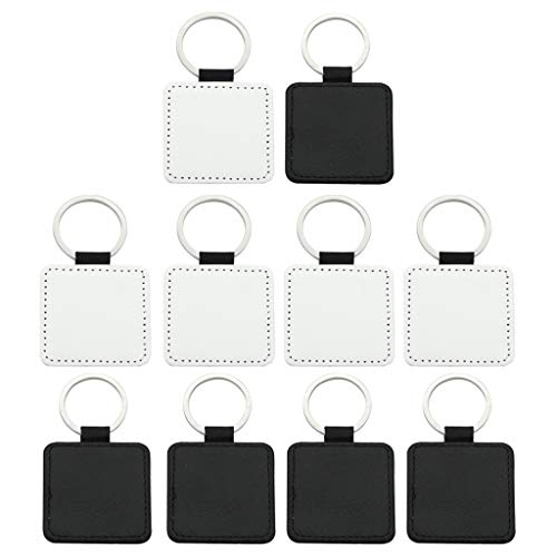 Herz-Schlüsselanhänger, rund, Sublimation, Wärmeübertragung, Schlüsselanhänger, Auto, für Lederschmuck, Char-Kette, Armbänder, Silikon, 10 Stück von XuQiZZpp