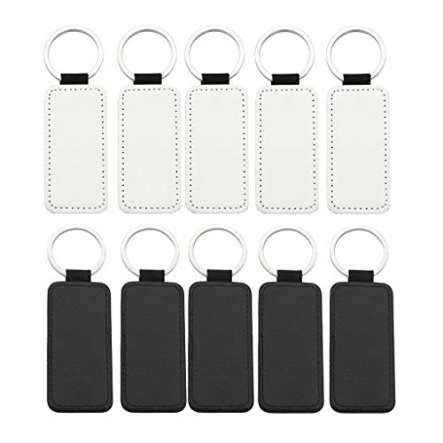 Herz-Schlüsselanhänger, rund, Sublimation, Wärmeübertragung, Schlüsselanhänger, Auto, für Lederschmuck, Char-Kette, Armbänder, Silikon, 10 Stück von XuQiZZpp