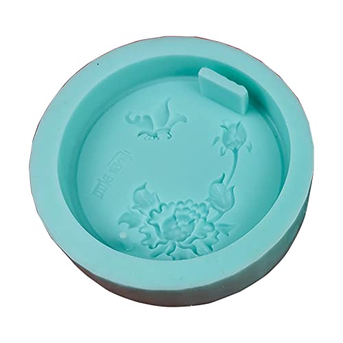 Kreative Anhänger-Silikonform, handgefertigt, Blumenschmuck, Charm-Form mit Loch, multifunktionale Kristall-Epoxidharz-Silikon-Anhängerformen für Epoxidharzguss, Schmuckherstellung von XuQiZZpp