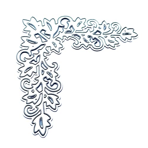Metall-Stanzformen mit Eckblättern, Prägeschablone, Scrapbook-Vorlage, Metall-Stanzformen von XuQiZZpp