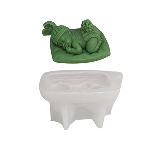 XuQiZZpp 3D-Silikonform zum Schlafen, handgefertigte Seifenformen, Fondant, Kuchendekoration, Süßigkeiten, Schokolade, Epoxidharz, Gießform XuQiZZpp 3D-Silikonform zum Schlafen, handgefertigte Seifenformen, Fondant, Kuchendekoration, Süßigkeiten, Schokolade, Epoxidharz, Gießform von XuQiZZpp