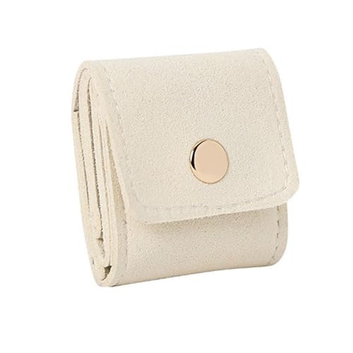 XuQiZZpp Kompakte Schmuck-Aufbewahrungstasche, mehrere Trennwände, schützendes, weiches Futter für Ohrringe, Halsketten, Accessoires, Schmuck-Aufbewahrungstasche von XuQiZZpp