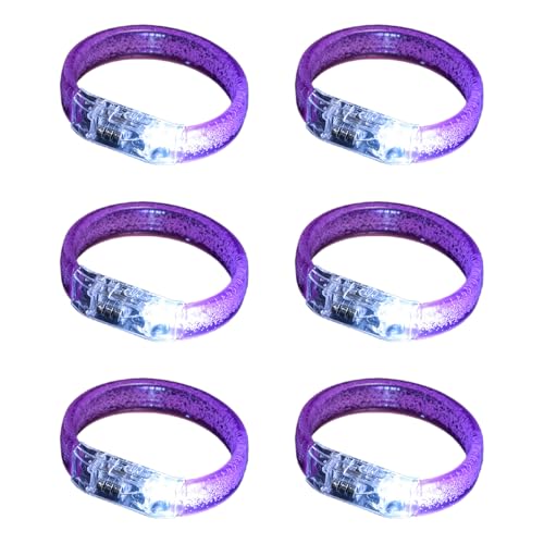 XuQiZZpp LED-Acryl-Armbänder für Festivals und Nachtaktivitäten, beleuchtete Armbänder für Kinder, Partyzubehör, 6 Stück XuQiZZpp LED-Acryl-Armbänder für Festivals und Nachtaktivitäten, beleuchtete Armbänder für Kinder, Partyzubehör, 6 Stück von XuQiZZpp