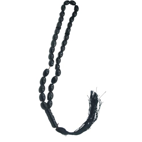 XuQiZZpp Mehrfarbige Acryl-Bastelperlen, Set mit 33 elliptischen Perlen für handgefertigte Armbänder, Halsketten und kreative Projekte von XuQiZZpp