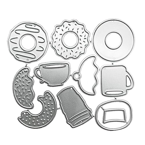 XuQiZZpp Metall-Stanzform für Kaffeetassen, Prägeschablone für Kartenherstellung, Scrapbooking, Papierbastelvorlage, handgefertigt von XuQiZZpp
