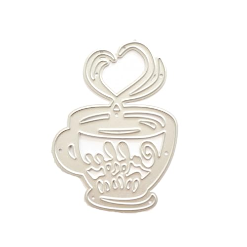 XuQiZZpp Metall-Stanzform mit Herz- und Kaffee-Prägeschablone für Kartenherstellung, Scrapbooking, Papierbastelvorlage XuQiZZpp Metall-Stanzform mit Herz- und Kaffee-Prägeschablone für Kartenherstellung, Scrapbooking, Papierbastelvorlage von XuQiZZpp