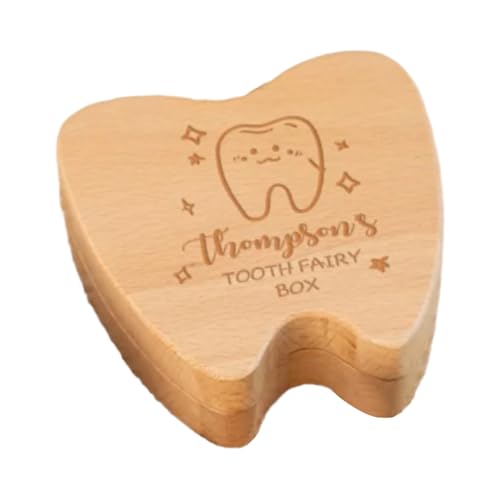 XuQiZZpp Personalisierbarer Baby-Zahnhalter für die ersten verlorenen Zähne, Holzbox mit Gravurmuster, Zahnaufbewahrungsbox XuQiZZpp Personalisierbarer Baby-Zahnhalter für die ersten verlorenen Zähne, Holzbox mit Gravurmuster, Zahnaufbewahrungsbox von XuQiZZpp