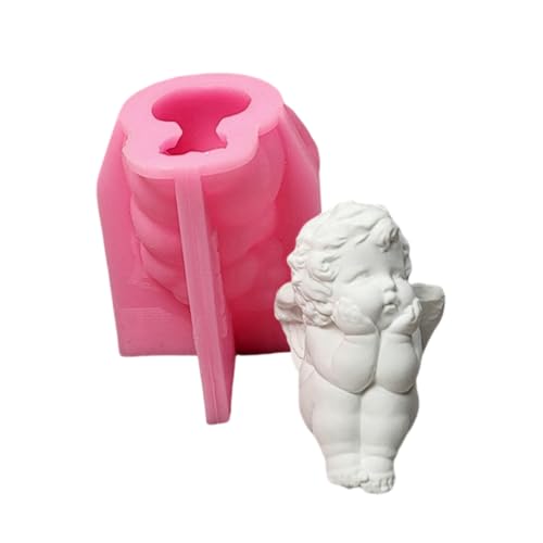 XuQiZZpp Silikon-Kerzenformen für kleine Kinder, zur Herstellung von Kerzen, Seife, Schokolade, Süßigkeiten, Kuchen, Heimdekoration, Epoxidharz-Silikonformen von XuQiZZpp