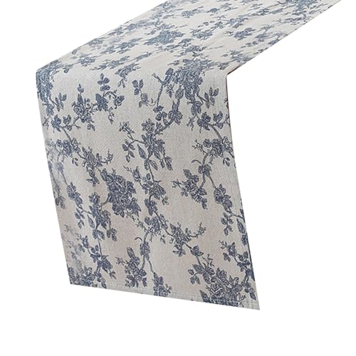 XuQiZZpp Tischdecke mit traditionellem Keramik-Muster, Baumwollmischung, große Bankette, einfache Esszimmer-Dekoration von XuQiZZpp