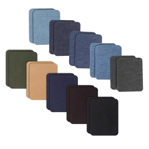 20/24 Stück Flicken zum Aufbügeln für Jeans, selbstklebende Reparaturflicken für Kleidung, Lochreparatur 20/24 Stück Flicken zum Aufbügeln für Jeans, selbstklebende Reparaturflicken für Kleidung, Lochreparatur von Xuancai