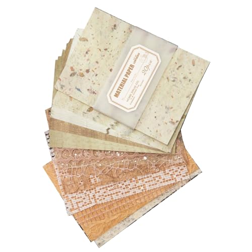 20 Blatt ästhetisches Scrapbooking-Papier, Scrapbooking, Verzierungspapier für Tagebuch, Planer, Bilderrahmen 20 Blatt ästhetisches Scrapbooking-Papier, Scrapbooking, Verzierungspapier für Tagebuch, Planer, Bilderrahmen von Xuancai