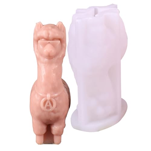 Alpakas Gießformen Backpflaster Tier Silikonform Kerzenguss Epoxidharz Silikonform Alpakas Gussteile Kerzenpflaster Backen von Xuancai