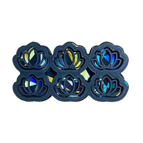 Blumenform aus Silikon für Schmuck, Anhänger, Kunstharz, funkelnde Blume, Epoxidharz, Ohrringe, Charm, Kunsthandwerk, Ohrringe, Harz von Xuancai