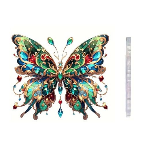 Bunter Acryl-Schmetterlings-Anhänger, Kristall, wie 2D, flach, zum Aufhängen, für Auto, verspiegelter Charme und Fensterdekoration, buntes Auto-Ornament Bunter Acryl-Schmetterlings-Anhänger, Kristall, wie 2D, flach, zum Aufhängen, für Auto, verspiegelter Charme und Fensterdekoration, buntes Auto-Ornament von Xuancai