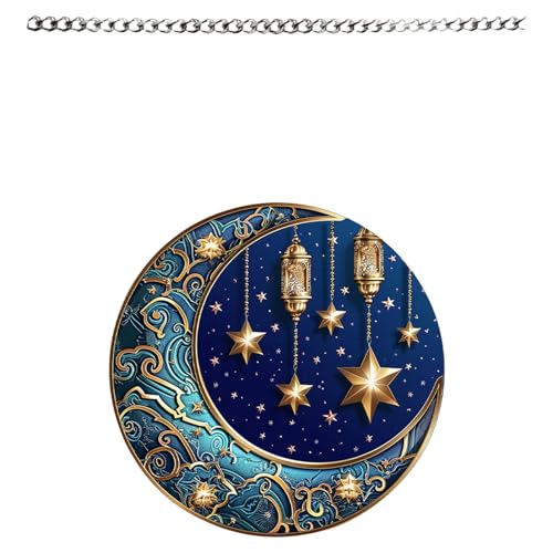Hängende Dekoration, Retro, Acryl, hängende Ornamente, Nahöstlicher Mond, Festival-Zubehör, für Innen- und Außenbereich, einzigartiges Ornament Hängende Dekoration, Retro, Acryl, hängende Ornamente, Nahöstlicher Mond, Festival-Zubehör, für Innen- und Außenbereich, einzigartiges Ornament von Xuancai