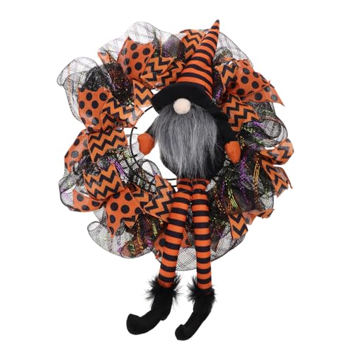 Halloween-Kranz, Gothic-Kranz, Horror-Dekoration für Zuhause, Partys, leichtes Design, Outdoor-Ornamente, DIY-Dekoration, 38,1 cm Halloween-Kranz, Gothic-Kranz, Horror-Dekoration für Zuhause, Partys, leichtes Design, Outdoor-Ornamente, DIY-Dekoration, 38,1 cm von Xuancai
