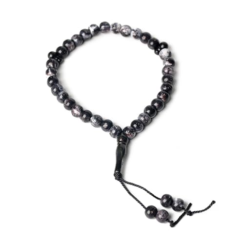 Handgefertigte Gebetsperlen, traditionelles Tasbih für Muslime, 33 Rosenkranzperlen, Muslime, Religion, Eid, Geschenk, spirituelles Geschenk von Xuancai