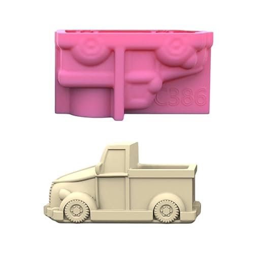Kleine Silikonform für Motorauto, Gips, Blumentopf, Epoxidharz, Gießform, Vase, Zement, Ton, Stifthalter, Stifthalter für Beton, Zement, Harz, Gießen von Xuancai