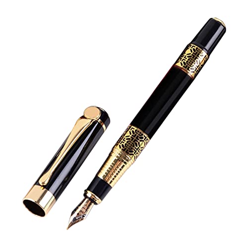 Metall-Kugelschreiber mit Holzmaserung, Retro-Füllfederhalter, Signaturschreiben, für Chefbüro, Business, Damen, Herren, Unterschrift, Schreibstift von Xuancai