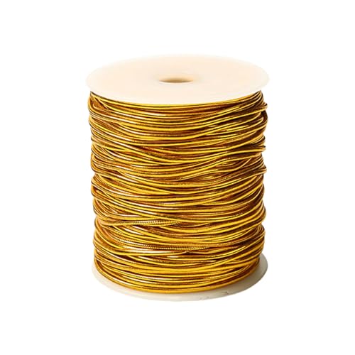 Metallische Stretchschnur, elastische Schnüre, geflochtene Perlenschnur, goldfarbene elastische Schnur für Bastelarbeiten, Verpacken, Dekoration, elastische Kordeln, Flechtseil, metallische Metallische Stretchschnur, elastische Schnüre, geflochtene Perlenschnur, goldfarbene elastische Schnur für Bastelarbeiten, Verpacken, Dekoration, elastische Kordeln, Flechtseil, metallische von Xuancai