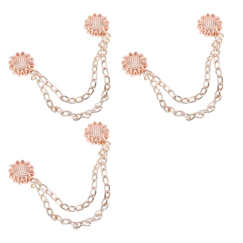 Multifunktionale Kleiderklammern, verstellbare Magnetnadeln, Blumen, Magnete, Schnallen mit Kette, Hosen, Kleidung, Clips, Blumen, Schnallen mit Kette, 3 Stück von Xuancai