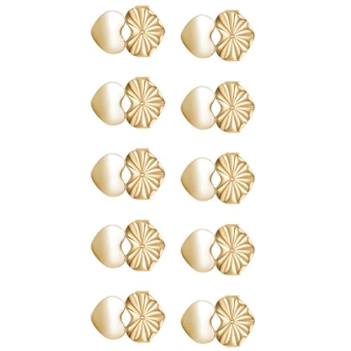 Ohrring-Stopper-Verschlüsse für schwere Ohrringe, sichere und stilvolle Herz-Verschlüsse, Ohrstöpselhalter für schwere Ohrring-Stabilisator, 10 Stück von Xuancai