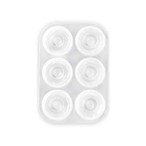 Silikonform für Anhänger mit großem Loch, 6 Mulden, Epoxid-Kugel, Charm-Formen für Harzguss, Halsketten, Schmuckherstellung, Anhängerformen für Schmuckherstellung von Xuancai
