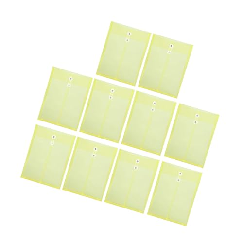 Transparente Umschläge in Rechtsgröße mit Kordelverschluss, große Kapazität, erweiterbare Aktenordner, Tasche, Dokumenten-Organizer, Schulbedarf, 10 Stück Transparente Umschläge in Rechtsgröße mit Kordelverschluss, große Kapazität, erweiterbare Aktenordner, Tasche, Dokumenten-Organizer, Schulbedarf, 10 Stück von Xuancai