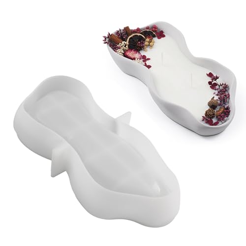 Unregelmäßige Silikon-Tablett-Formen, Harz-Aufbewahrungsschale, Formen für Halter, Tablett, Schmucktablett, Epoxidharz, Handwerk von Xuancai