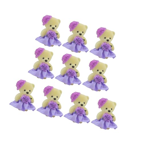 Xuancai 10 x Schaumstoff-Bär-Cartoon-Puppen, Blumensträuße, Heimdekoration, Zubehör, zum Ausdruck von Zuneigung bei wichtigen Anlässen von Xuancai