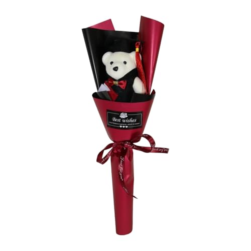 Xuancai Doctor Bear Bouquets Abschlusssträuße, handgefertigt, künstlich mit Bär, für Schüler und Lehrer, Abschlusssymbol Xuancai Doctor Bear Bouquets Abschlusssträuße, handgefertigt, künstlich mit Bär, für Schüler und Lehrer, Abschlusssymbol von Xuancai