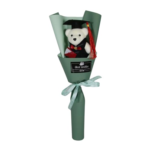 Xuancai Doctor Bear Bouquets Abschlusssträuße, handgefertigt, künstlich mit Bär, für Schüler und Lehrer, Abschlusssymbol Xuancai Doctor Bear Bouquets Abschlusssträuße, handgefertigt, künstlich mit Bär, für Schüler und Lehrer, Abschlusssymbol von Xuancai