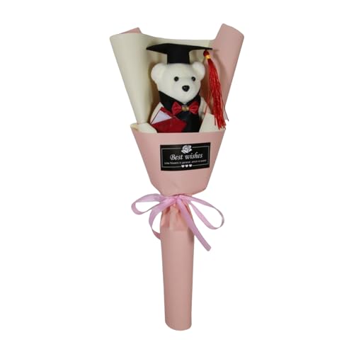 Xuancai Doctor Bear Bouquets Abschlusssträuße, handgefertigt, künstlich mit Bär, für Schüler und Lehrer, Abschlusssymbol Xuancai Doctor Bear Bouquets Abschlusssträuße, handgefertigt, künstlich mit Bär, für Schüler und Lehrer, Abschlusssymbol von Xuancai