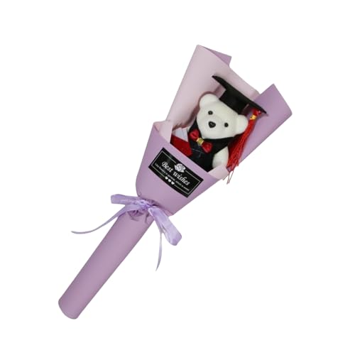 Xuancai Doctor Bear Bouquets Abschlusssträuße, handgefertigt, künstlich mit Bär, für Schüler und Lehrer, Abschlusssymbol Xuancai Doctor Bear Bouquets Abschlusssträuße, handgefertigt, künstlich mit Bär, für Schüler und Lehrer, Abschlusssymbol von Xuancai