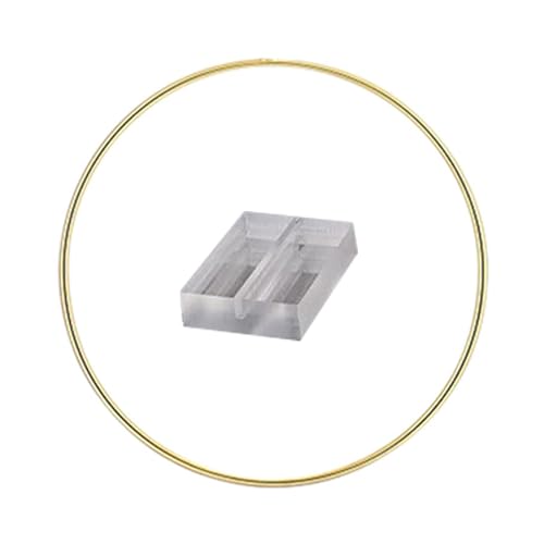 Xuancai Metallkranz, Eisenring, Mittelstück, dekorativer Kranz, Ornamente, Bastelzubehör für Hochzeit, Träumer, DIY, Eisenring, 2 Stück Xuancai Metallkranz, Eisenring, Mittelstück, dekorativer Kranz, Ornamente, Bastelzubehör für Hochzeit, Träumer, DIY, Eisenring, 2 Stück von Xuancai