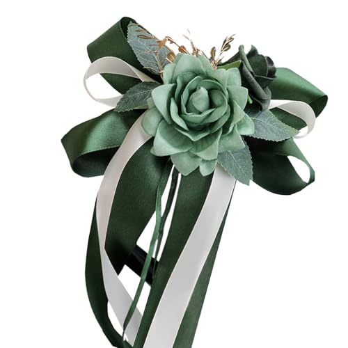 Xuancai Raffinierte Türgriff-Bänder, Türgriffe, Blumenschleife, Dekorationen für Hochzeit, Party, Umgebung, Feier, Auto-Bänder, 8 Stück von Xuancai