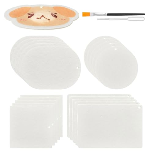 20 Stück weißes Schaumstoff-Texturpapier mit Pinsel, strukturiertes Schaumstoff-Malpapier für Aquarell-, Acryl-, Gouache-Malerei 20 Stück weißes Schaumstoff-Texturpapier mit Pinsel, strukturiertes Schaumstoff-Malpapier für Aquarell-, Acryl-, Gouache-Malerei von Xuanxi