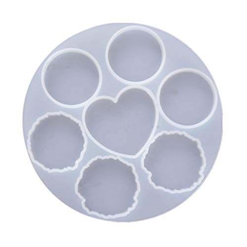 Epoxidharz-Silikonform mit 7 Mulden, Telefonständer, Griffform, unregelmäßig, rund, Herzform, Handy-Griffhalter, Harzform Epoxidharz-Silikonform mit 7 Mulden, Telefonständer, Griffform, unregelmäßig, rund, Herzform, Handy-Griffhalter, Harzform von Xuanxi