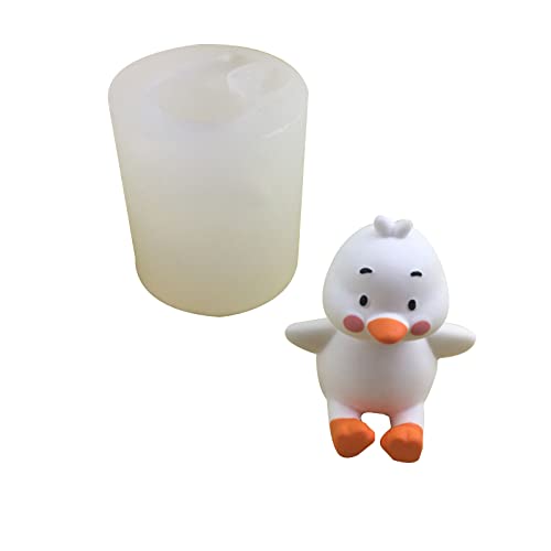 Niedliche Rucksack-Entenform, handgefertigte Seifenform, Silikonform für Harzform, dekoratives Jäten zu Hause von Xuanxi
