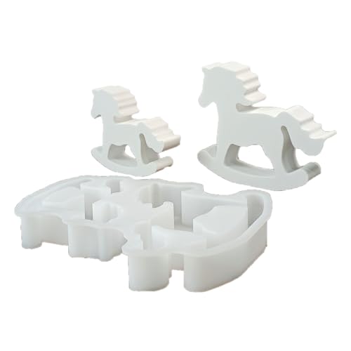 Silikonformen in Pferdeform für die Herstellung von Seife, Heimdekoration, Pferdestatue, Silikonformen für Epoxidharz-Form-Set von Xuanxi