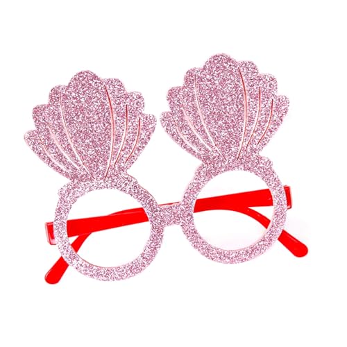 Xuanxi Brille mit Strandmotiv und lustigem Rahmen, für Musikfestival, unverzichtbare Fotografie-Requisiten, Partyzubehör, Partybrille von Xuanxi