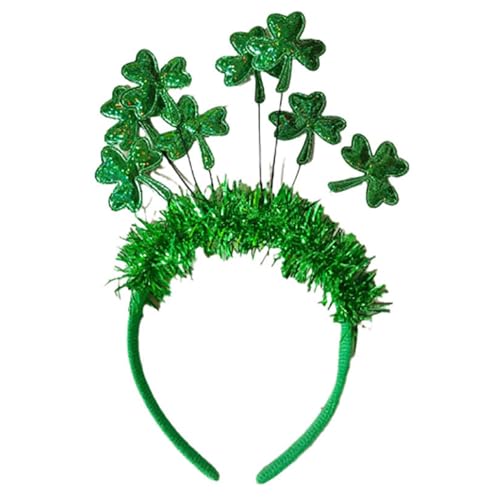 Xuanxi Grünes Stirnband, Kopfbedeckung, Patrick's Day, Patrick Kleeblatt, Kopfschmuck, Kobold, für Festival-Partys von Xuanxi