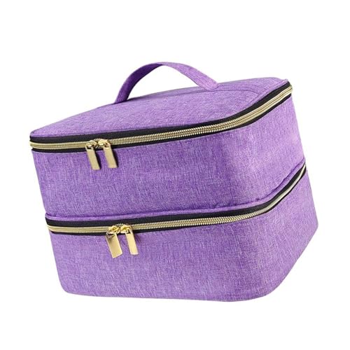 Xuanxi Nähzubehör-Träger, stabil, doppellagig, Nähset, Organizer, Tasche mit mehreren Fächern für Bastelbedarf von Xuanxi