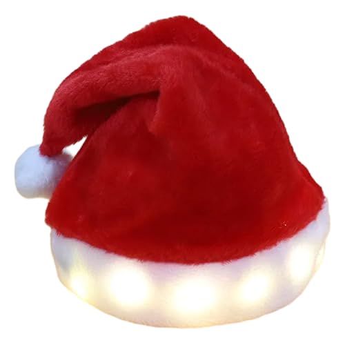Xuanxi Plüsch-Weihnachtsmannmützen für Festivals, Familientreffen, beleuchtete Weihnachtsmannmütze, Feiertagsparty-Requisiten, Weihnachtsdekoration, Heimdekoration Xuanxi Plüsch-Weihnachtsmannmützen für Festivals, Familientreffen, beleuchtete Weihnachtsmannmütze, Feiertagsparty-Requisiten, Weihnachtsdekoration, Heimdekoration von Xuanxi