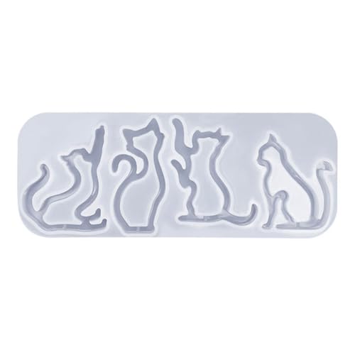 Xuanxi Silikonform, Harz-Silikonform, einfach zu bedienen, Katzenform, Anhängerformen, Gießformen, einzigartige Schlüsselanhängerform, Silikonmaterial für DIY von Xuanxi