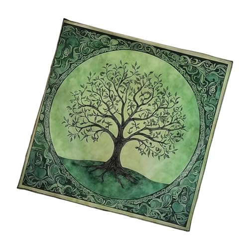Xuanxi Tischdecke mit großem Baum-Muster, Wahrsagungskarte, Tischdecke, Wandteppich, Astrologie, Hexerei, Deckdekoration, Altäre, Tarot-Karte von Xuanxi