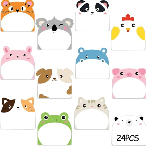 24 Pack Haftnotizen Kinder, TierföRmiger Kleine Selbstklebende Haftnotizen Klebezettel Süße Sticky Notes Lustig Geschenke Kawaii Schulsachen für BüRo, Kinder, Studenten. 24 Pack Haftnotizen Kinder, TierföRmiger Kleine Selbstklebende Haftnotizen Klebezettel Süße Sticky Notes Lustig Geschenke Kawaii Schulsachen für BüRo, Kinder, Studenten. von Xuigort